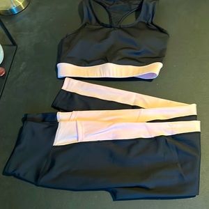 LuLaRoe Rise sports bra and leggings